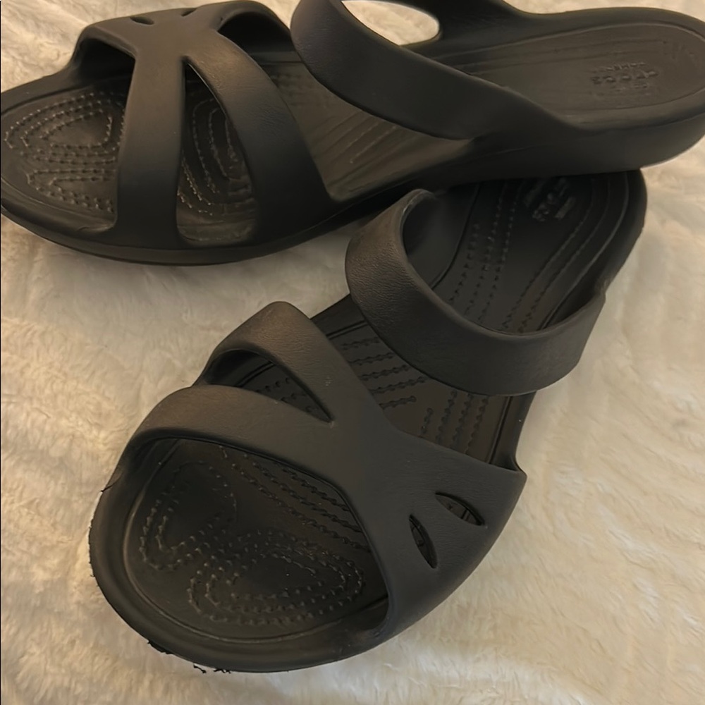 Black Slide Sandals